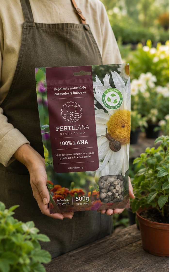 Repelente natural - Pellets de lana Fertilana, fertilizante natural y repelente orgánico